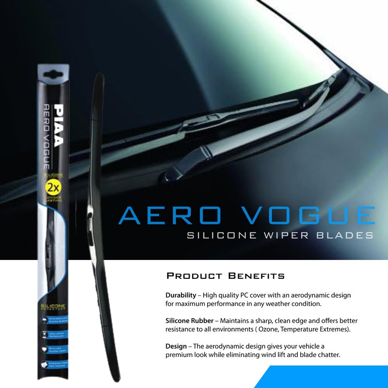 Piaa 96148 Aero Vogue Silicone Wiper Blade - 19"" 475mm (Pack of 1)" - Image 3